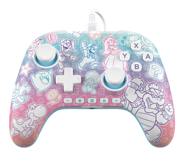 PowerA SWITCH2 Pad przewodowy Advantage Mushroom Kingdom - 1343602 - zdjęcie